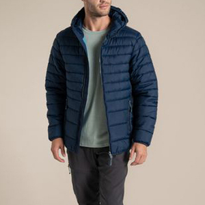 Veste d'hiver matelassée pour homme, manteau chaud rembourré à motif imprimé, conception personnalisée, vente en gros, OEM, en polyester, coupe classique - Product Image 4