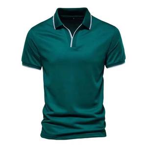 Camisas Polo de Manga Corta para Hombre, Estilo Urbano, de Secado Rápido, Transpirables, de Algodón, Tallas Grandes, Diseño Personalizado OEM, Camisa Polo Deportiva para Hombre - Product Image 1