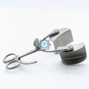 Écarteur abdominal manuel Collin à deux lames, auto-serrant, en acier inoxydable réutilisable, haute qualité, gris, référence 1414-10, Autocalv - Product Image 5