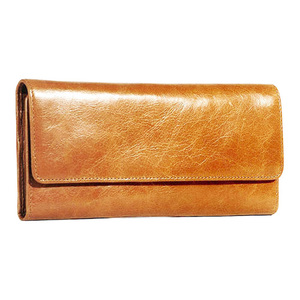 Modern Women's Long Genuine Leather <b>Wallet</b> RFID Blocking Multiple <b>Card</b> Slots Large Capacity Zipper Clutch Purse - Product Image 5