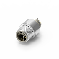 Connecteur mâle étanche IP67 Nian-Yeong WP-08M2-150-11 M12 X-Coded 8 broches moulé avec câble 48V 0.5A -20~85