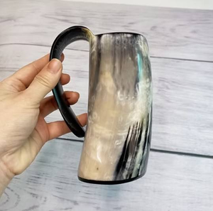 Premium Buffalo Horn <b>Mug</b> Handcrafted Unique Design Eco Friendly Natural Texture Rustic Elegant Decorative Collection Gift - Product Image 2