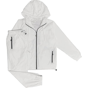 Conjunto Deportivo Informal Unisex para Exteriores, Chaqueta Cortavientos Personalizada de Nailon, Diseño 2 en 1, Secado Rápido, Ligero, con Capucha, para Verano - Product Image 5