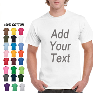 เสื้อยืดคอตตอนเปล่าพิมพ์ลายโลโก้ลำลองไซส์ใหญ่สำหรับผู้ชาย-ผ้าฝ้าย 100% แห้งเร็วและระบายอากาศได้ดี - Product Image 1