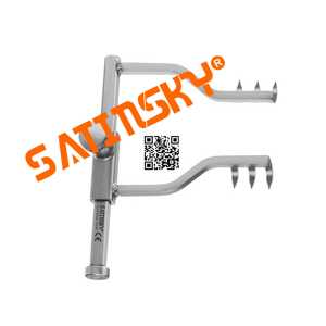 Retracteurs auto-retenus Satinsky Forceps ALM 4CM Microchirurgie Acier inoxydable Manuel Certifié CE Classe III Garantie 3 ans - Product Image 2