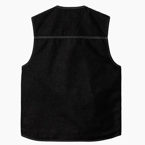 Chaleco de Invierno Personalizado con Logotipo para Hombre, Ligero, Ecológico, de Tejido Softshell, Cortavientos, Impermeable, sin Mangas, con Cierre y Forro Polar - Product Image 5