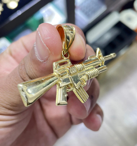 Custom Iced Out Pendant 14K Gold Plated Alloy VVS Moissanite Diamonds Hip Hop Charm Unisex Gift Jewelry - Product Image 2