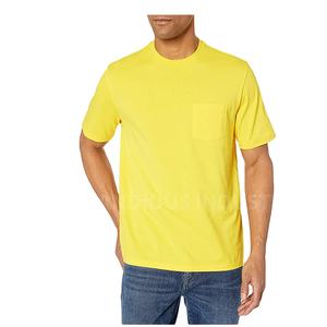 Camiseta de manga larga informal para hombre, diseño personalizado, logotipo liso, tejido de punto de poliéster/algodón, estilo de manga corta, patrón sólido - Product Image 1