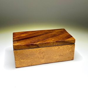 Bela Acacia Wood <b>Tabletop</b> <b>Storage</b> Box Rustic Rectangular Handcrafted for Home & Wedding Gift Packaging - Product Image 5