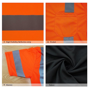 Camisetas de construcción para hombre con tiras reflectantes para mayor seguridad, mayor visibilidad en condiciones de poca luz y niebla, camisetas de manga larga de alta visibilidad. - Product Image 5
