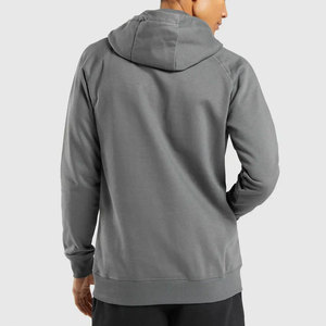 Sudadera con Capucha Gris para Hombre, Manga Raglán, Felpa Francesa, Corte Regular, Estilo Casual para Otoño, Diseño con Bolsillos - Product Image 4