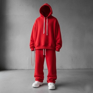 100% High Quality Men's 100% Pure Material Jogging Track Suit Winter Wear with Hooded Collar Plus Size for Sublimation - Product Image 5