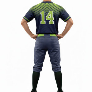 Ensemble de maillot et pantalon de baseball sur mesure, qualité supérieure, polyester respirant, vêtements de sport pour hommes adultes - Product Image 2