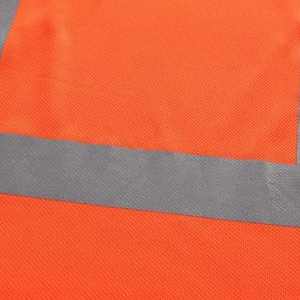 Dernière conception en coton/polyester tricoté à manches courtes, réfléchissant, anti-UV, respirant, haute visibilité, pour le travail routier, avec impression de sécurité - Product Image 5