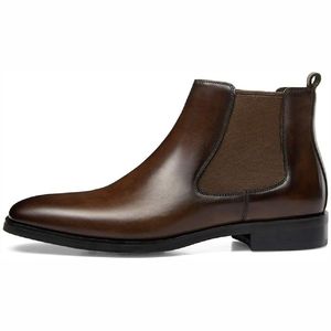 Zapatos de Cuero para Hombre, Nuevos de Fábrica, Formales de Negocios, de Una Pieza, Sin Cordones, Modernos e Informales - Product Image 3