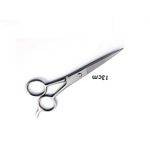 Ciseaux de coiffure professionnels 13 cm en acier inoxydable, lame tranchante, pour droitiers, manche en céramique moyen, ciseaux de barbier - Product Image 3