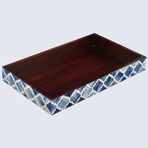 Handmade Bone Inlay Display <b>Tray</b> Decorative Storage Solution for Modern Interiors - Product Image 1