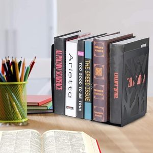 Support de Livre Antidérapant en Métal Robuste, Serre-Livres de Bureau, Organisateur de Bureau, Porte-Livres Durable pour Étagères et Maison - Product Image 4