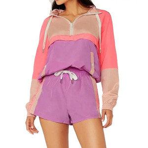 Best Quality Custom Logo Women Windbreaker Shorts Sets Oem Service high demanding quick dry soft Women <b>Wind</b> <b>Breaker</b> Shorts Set - Product Image 6
