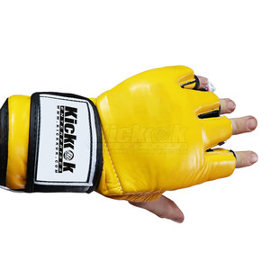Guantes de MMA Ligeros de Cuero con Costuras Resistentes y Diseño Flexible, Ideales para Entrenamiento de Sparring y Ejercicios en el Gimnasio, Unisex - Product Image 3
