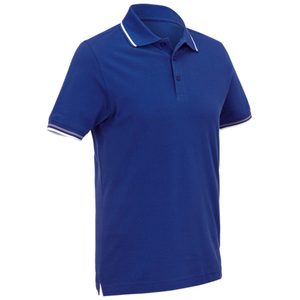 Chemise à manches courtes pour homme, bleu royal, 100% polyester piqué, coupe décontractée, séchage rapide, respirante, longueur normale, couleur unie, tricotée - Product Image 2