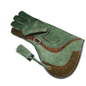Guantes de cetrería de cuero genuino personalizados, impermeables, de alta calidad, para trampas de aves, trampas de águilas forestales, trampas para animales, elegantes - Product Image 4
