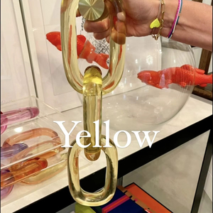 Natural Green Marble Chain Links <b>Object</b> Hand Carved Stone Link Garland For Bookshelf Coffee Table Tray Home Office Decor - Product Image 6