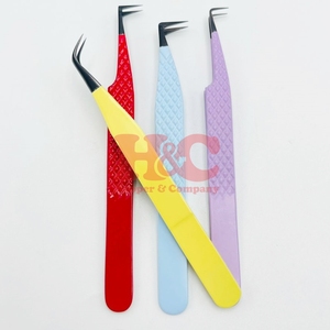 แหนบต่อขนตาแบบใหม่ 90 องศา แหนบต่อขนตาแบบวอลลุ่ม ปลายแหลมสีทอง ทำจากสแตนเลส ใช้งานได้ยาวนาน - Product Image 3