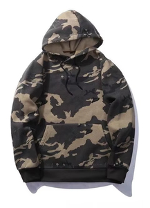 Sudadera con Capucha de Camuflaje Personalizada con Estampado Completo, Sudadera Extra Grande 100% Algodón, Sudadera con Cremallera de Camuflaje para Hombre - Product Image 4