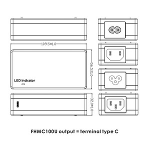 Cargador Rápido USB Tipo C de 100 W con Certificación Médica e Informática, FranMar FHMC100-PD5-8, QC4.0/PD3.0 - Product Image 2