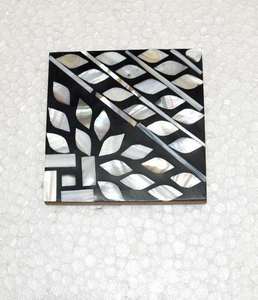 Ensemble de sous-verres de haute qualité, faits à la main, écologiques, au design classique, avec incrustation de pierres semi-précieuses et de nacre, pour la cuisine, Diwali, retraite - Product Image 4