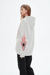 Sudadera con Capucha de Invierno con Gráfico de Araña Y2K, Sudadera con Cremallera Frontal y Logo, para Hombre y Mujer, Oversize, Estilo Urbano Vintage - Product Image 5