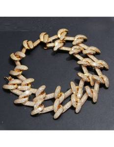 Trendy Lab Grown Diamond <b>Cuban</b> <b>Link</b> <b>Chain</b> for Mens Hip Hop Necklace Standard Quality Bling Jewelry for Worldwide Export - Product Image 4