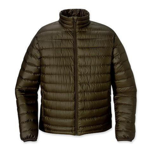 Veste matelassée légère et isolante personnalisée vert olive à capuche brodée, manteau d'hiver chaud rembourré avec fermeture éclair - Product Image 6