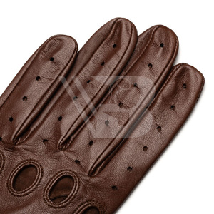 Mitaines de conduite thermiques en cuir respirant pour hommes, nouvelle collection printemps-été 2026, compatibles écran tactile, non doublées, du Pakistan, pour les voyages hivernaux - Product Image 4