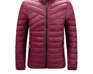 <b>Mens</b> Matte Finish Puffer Jacket Stand Collar Quilted <b>Winter</b> <b>Coat</b> Soft Filled <b>Warm</b> Casual Zip Front Outerwear Wholesale <b>Winter</b> - Product Image 2