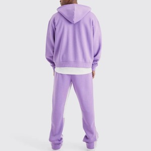 ชุดวอร์มพิมพ์ลายสำหรับผู้ชายฤดูหนาวปี 2026 ขายดี รับผลิตตามแบบ OEM ODM เสื้อฮู้ดซิปโอเวอร์ไซส์ ผ้าฝ้าย 100% ชุดออกกำลังกาย - Product Image 3