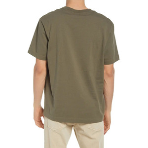 เสื้อยืดคอกลมแขนสั้นผู้ชายผ้าฝ้ายแท้ 100% สกรีนโลโก้ด้านหน้าสองสี แบบ OEM สั่งทำได้ ระบายอากาศ แห้งเร็ว เหมาะสำหรับออกกำลังกาย - Product Image 2