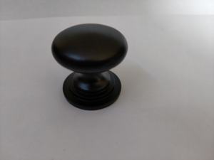 Brass Cabinet <b>Knob</b> Round <b>Black</b> Powder Coat Carton Box Packaging - Product Image 2