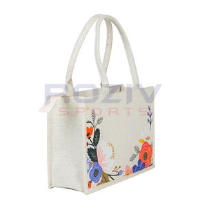 Sac fourre-tout en toile personnalisé imprimé, en coton biologique recyclé, grand format, réutilisable, pour le shopping - Product Image 2