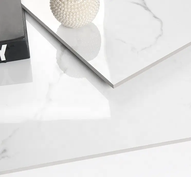Lucido e opaco di alta qualità 600x600 bianco lucido porcellana bagno soggiorno e cucina piastrelle per pavimenti resistenti all'acqua