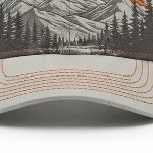 Protective Hunting Headwear Adjustable Closure 100% Cotton Breathable Fabric Custom Image Design Outdoor Hats for Four Seasons - Product Image 4