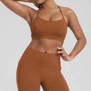Nuevo sujetador deportivo de alta sujeción para mujer, de buena calidad, transpirable, con logo frontal, ideal para yoga, fitness y gimnasio. - Product Image 3