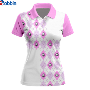 เสื้อโปโลแฟชั่นผู้หญิง ดีไซน์ใหม่ล่าสุดสำหรับชุดกีฬา  รับสั่งทำแบบซับลิเมชั่น พิมพ์ลาย ปักลาย ระบายอากาศได้ดี เหมาะสำหรับกีฬาเทนนิสและกอล์ฟ - Product Image 4