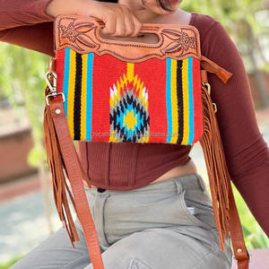 El más nuevo bolso de mano occidental con manta de sillín, bolsos cruzados de cuero genuino, bolso lateral de lujo personalizado de alta calidad para mujer - Product Image 4