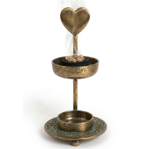 Vintage Style Brass Incense Stand for Spiritual Meditation - Product Image 4
