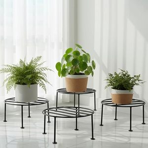 Soporte Redondo para Plantas, Soporte para Macetas de Metal Galvanizado, Soporte para Macetas de Interior y Exterior, Soporte Decorativo Elevado para Macetas - Product Image 3