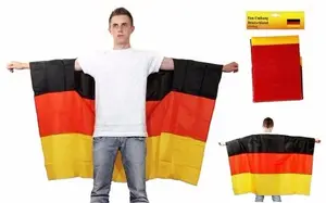 Euro 2024 vente chaude Football Celebration 100% Polyester Durable 90x150cm personnaliser 3x5 pieds grand drapeau allemand