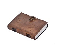 Mère De La Déesse Conception En Relief En Cuir Véritable Relié Cahier Blanc Livres Blancs Journaux Journal D'écriture Pour Hommes Et Femmes