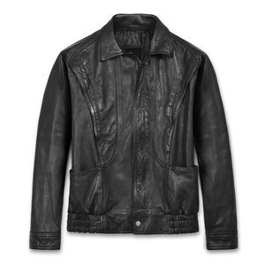 Chaqueta de Cuero Impermeable para Hombre, Estilo Moderno, Corte Ajustado, Chaquetas de Cuero de Moda para Hombre, Más Vendida - Product Image 1